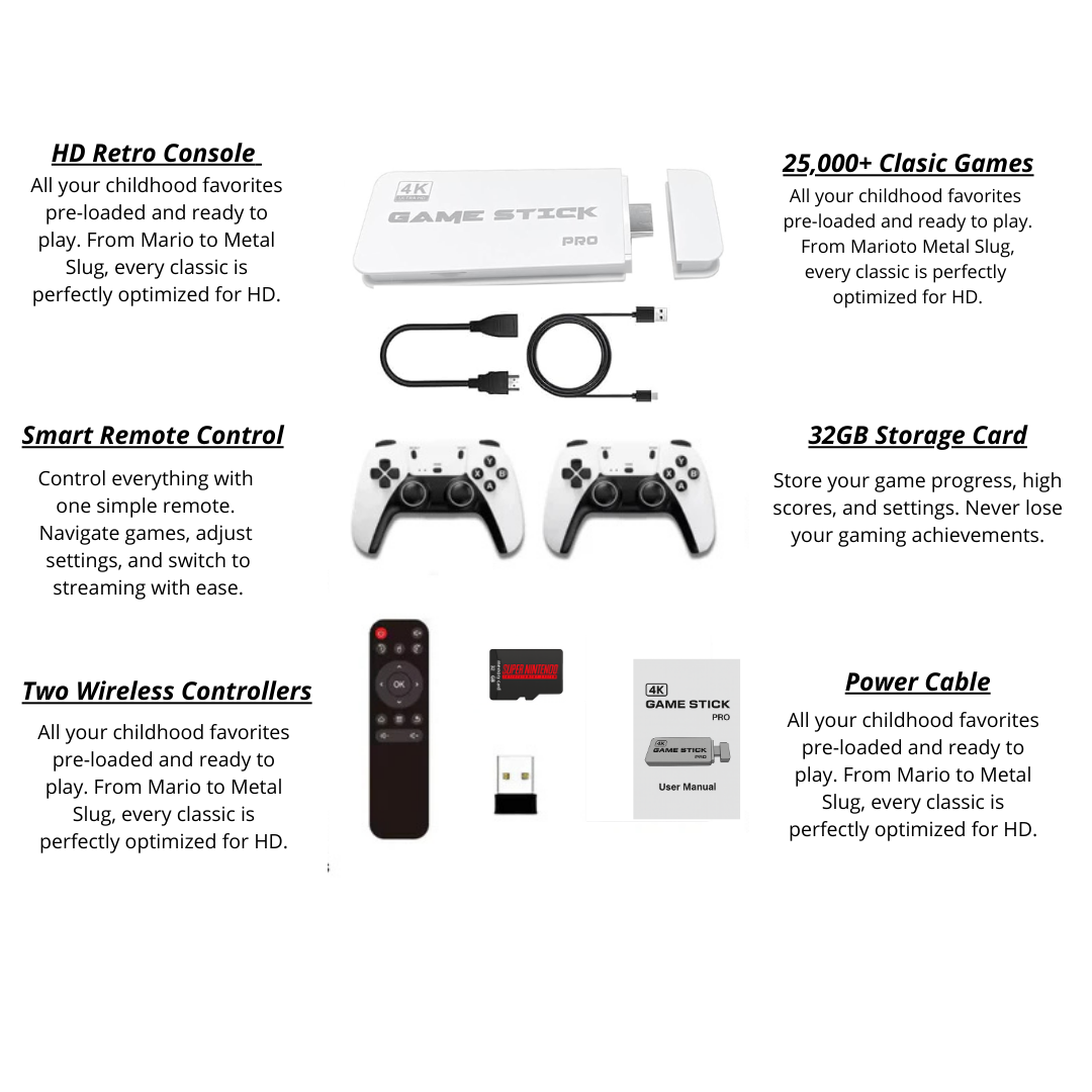 Wireless Game Console + 20,000 Classic Retro Games